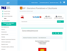 Tablet Screenshot of bip.powiatczluchowski.org.pl